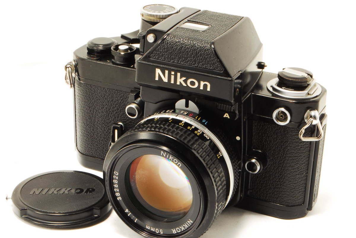 ☆美品 完動品☆ Nikon ニコン F2 ブラックボディ フィルム一眼レフカメ-