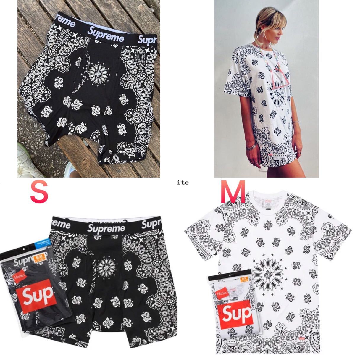 Supreme Hanes Bandana Tees Boxer Briefs シュプリーム ヘインズ