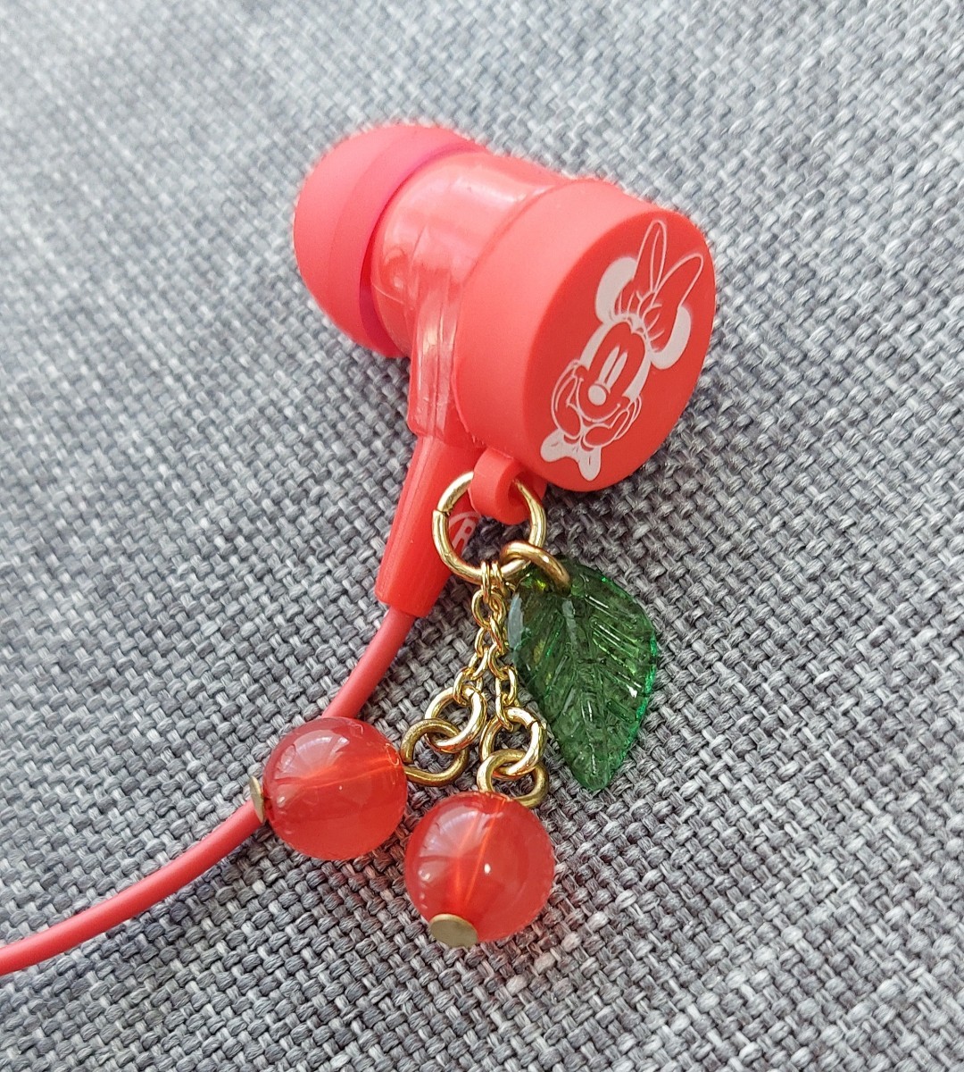 ミニー 電子機器用 ステレオ イヤホン マイク付き CHERRY チェリー