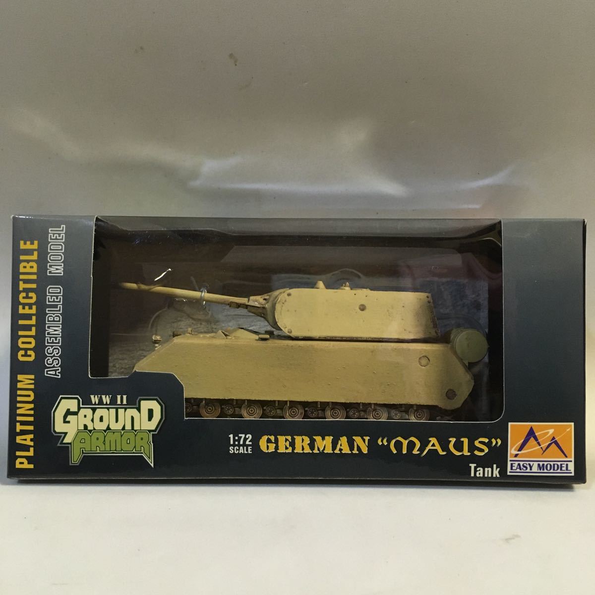 【12月スーパーSALE 15%OFF】 戦車、軍用車両 GERMAN MAUS Tank War Used German ARMY (M-291) EASY MODEL GROUND ARMOR 1/72 戦車、軍用車両