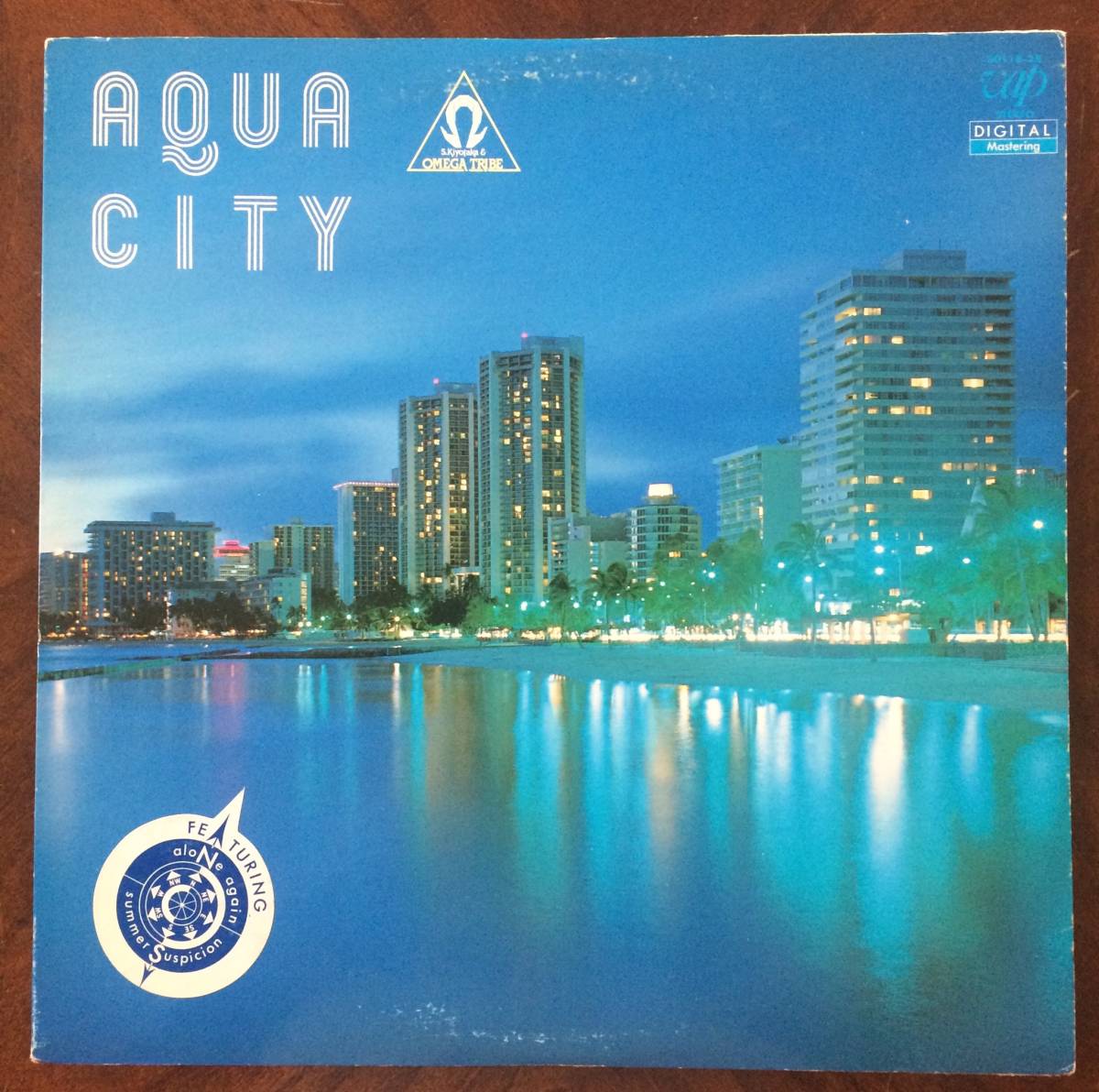 【 LP レコード ： 】杉山清貴＆オメガトライブ　AQUA CITY （アクアシティ)_画像1