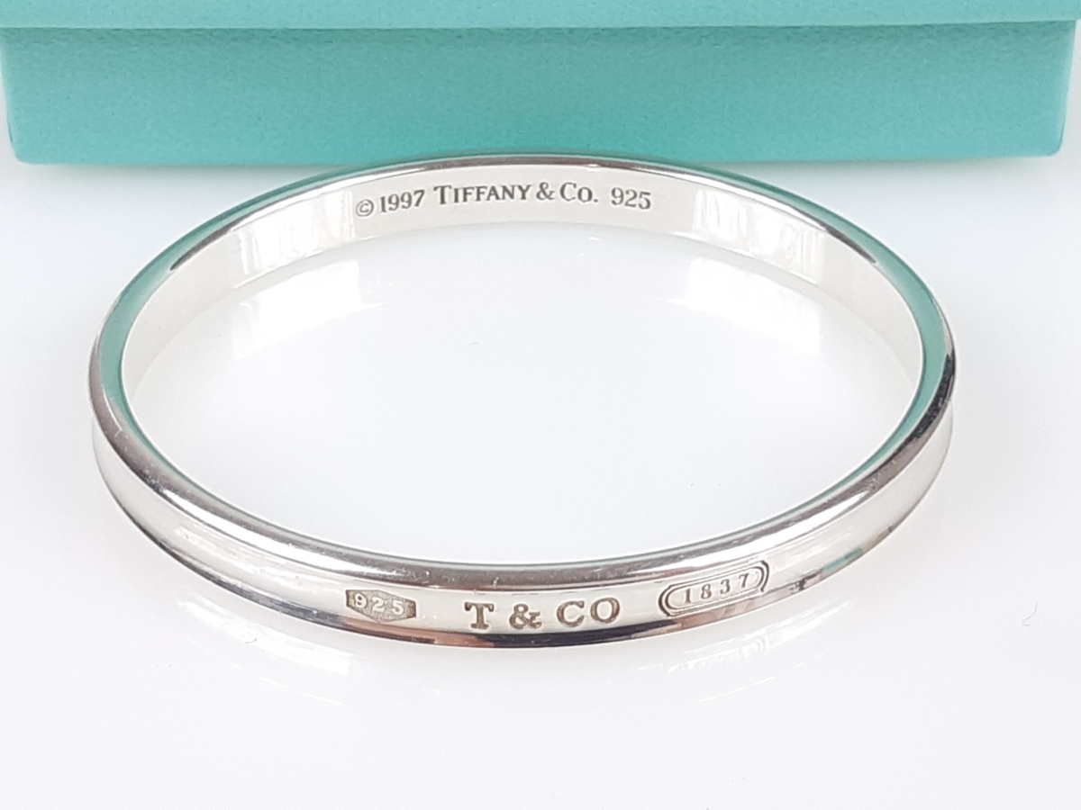 ティファニー TIFFANY 1837 ナロー バングル 内周18cm シルバー925 YAS