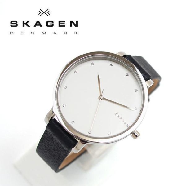 27 SKAGEN スカーゲン時計 レディース腕時計 新品 ネイビー シルバー l