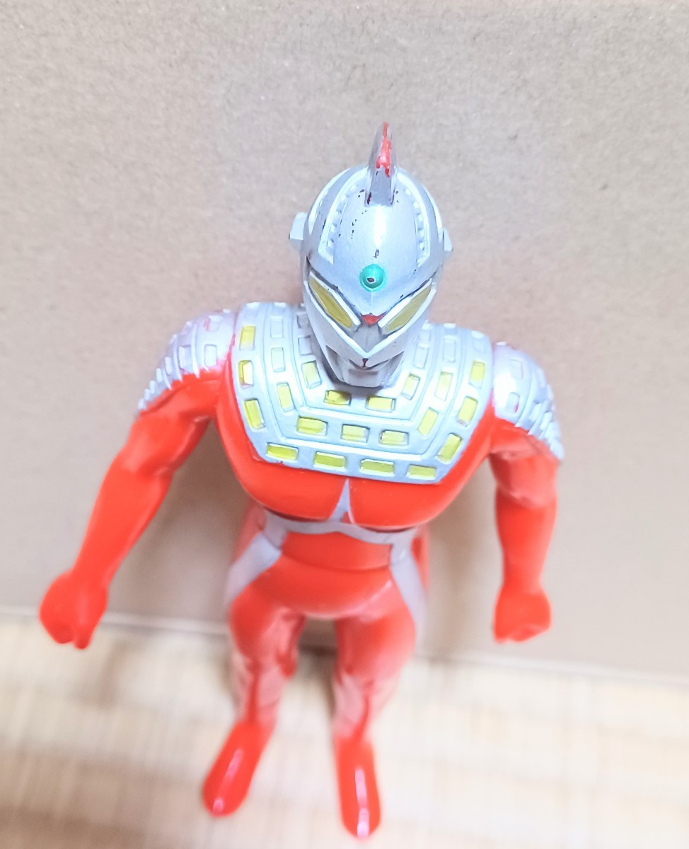 レトロ　ウルトラセブン　約17cm　　日本製　800サイズ　ウルトラヒーローシリーズ　ソフビ　フィギュア　骨董品　絶版 4