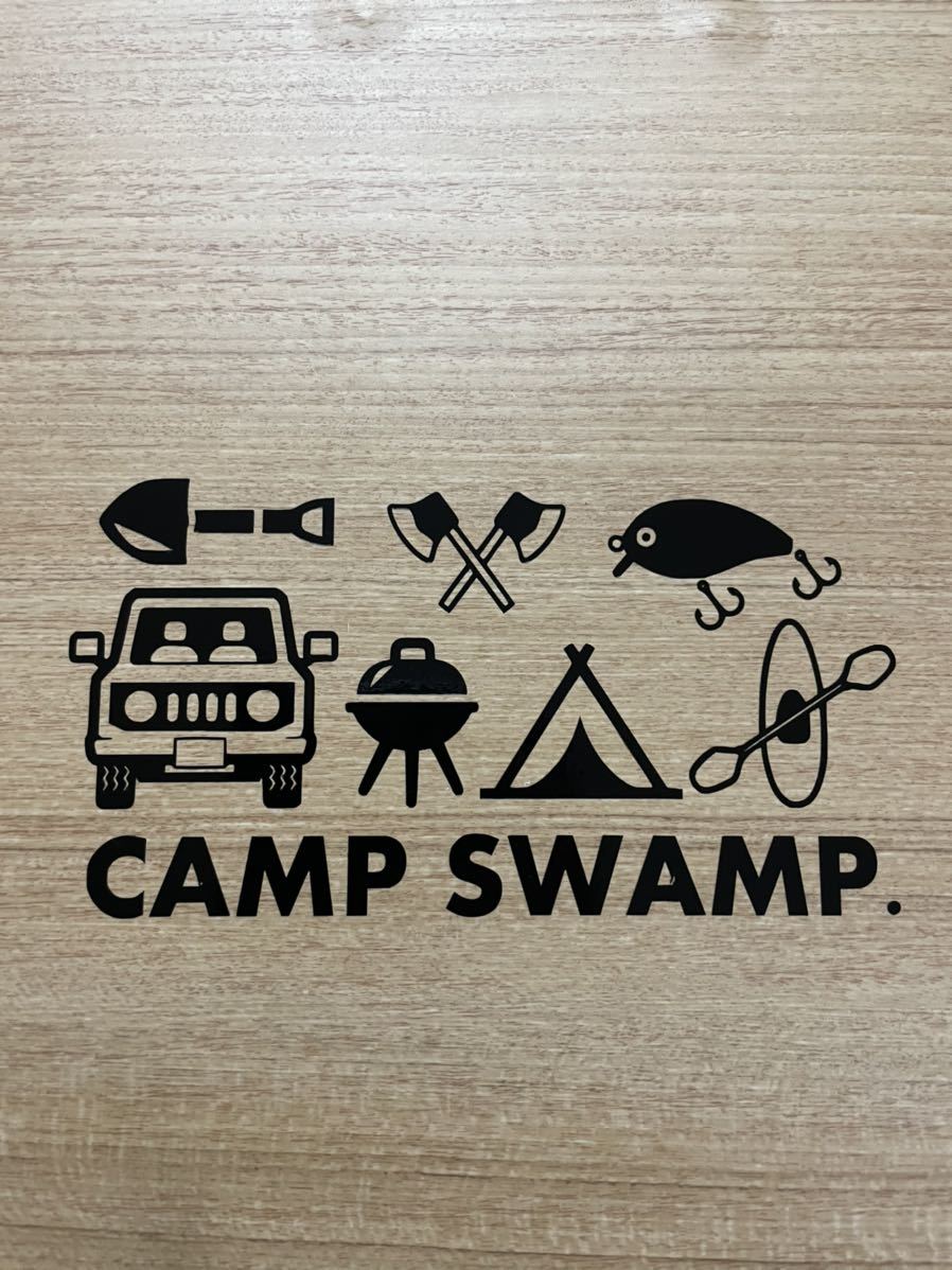 71.[ бесплатная доставка ] CAMP SWAMP кемпинг болото разрезные наклейки палатка рыбалка уличный [ новый товар ]