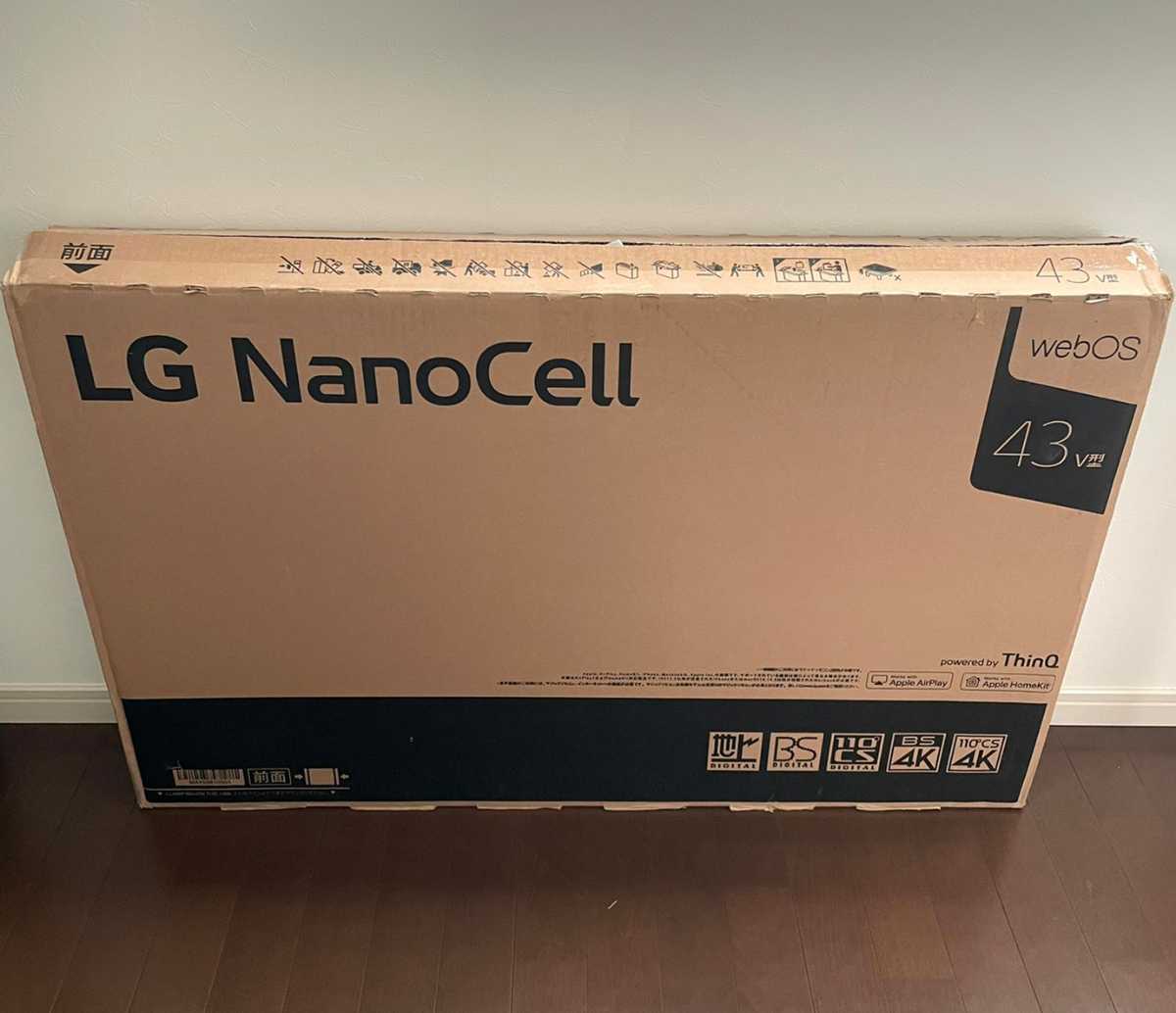 2022年製】LG 43型 4Kチューナー内蔵 液晶 テレビ 43NANO75JPA IPS