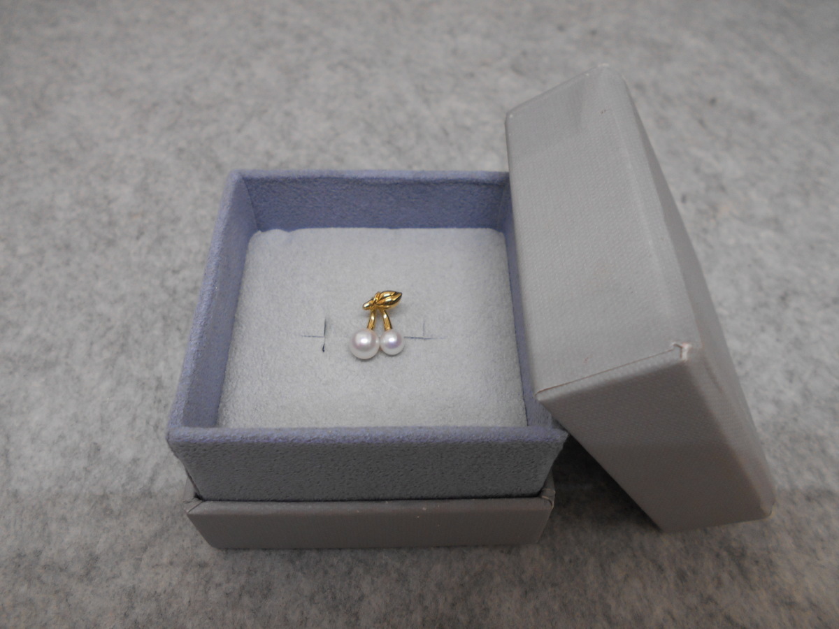 ペンダントトップ】 MIKIMOTO PERLITA ミキモト ペルリータ K18(刻印