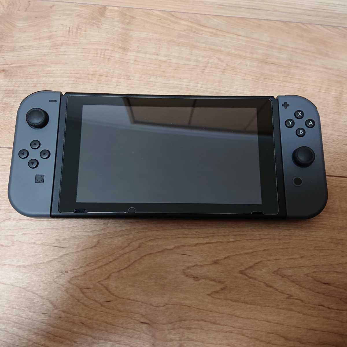 美品】Nintendo Switch 本体 グレー バッテリー強化版 + microSDカード