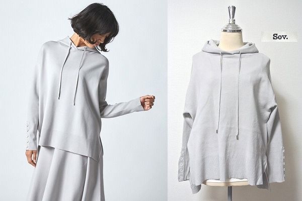 【SALE】●美品！DOUBLE STANDARD CLOTHING【ダブルスタンダードクロージング】Sov.(ソブ)ATHENAフ―ディーニット(*^_^*)定価24,000円+税_定価24,000円+税です(*^_^*)