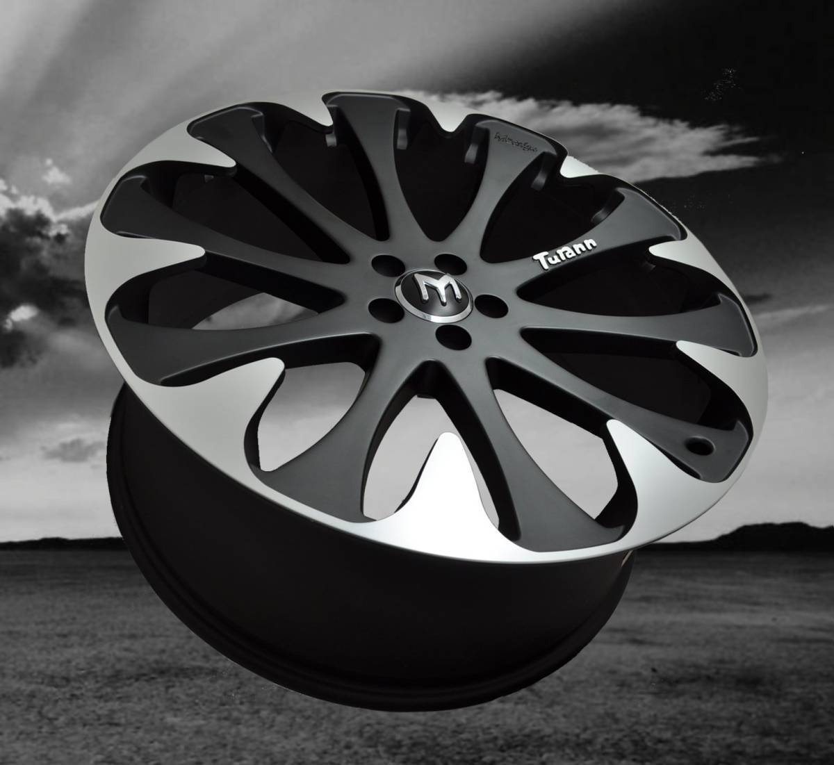 【お買得!】 ランドローバー ) 4本セット ( ホイール Black Turann M-Design 22インチ レンジローバー ヴェラール -DFO-1127 - イヴォーグ 22インチ