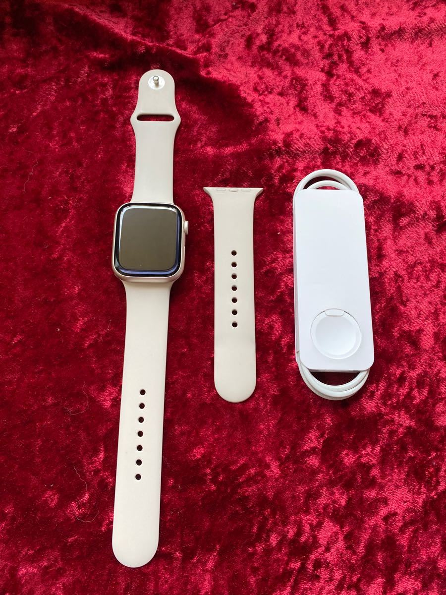 Apple Watch Series7 スターライト 45mm アップルウォッチ GPS+