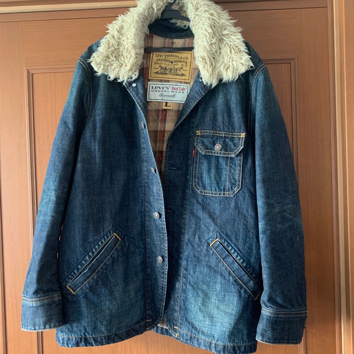 Levi's RedTab リーバイス レッドタブ 中綿デニムジャケット 襟 Levi's RedTab リーバイス レッドタブ 中綿デニムジャケット 襟