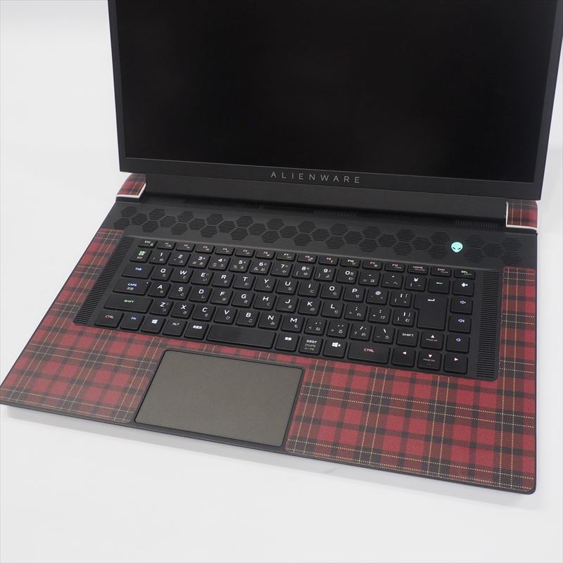 保護シート ALIENWARE x17（チェック）ラップトップ スキンシール ステッカー M17 R3 着せ替え ゲーミング_画像4