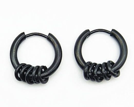 Серьги 14 -мм мужские женщины 5 кольцо пирсинг -обручи оба уши набор