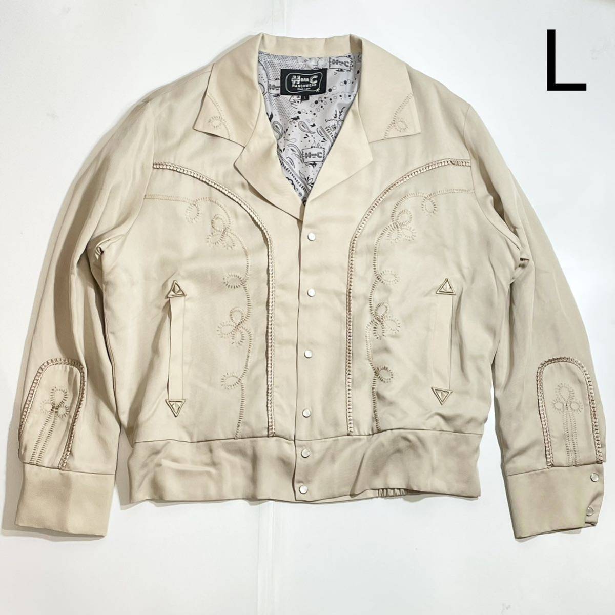 H BAR C エイチバーシー ウエスタンジャケット The Bolero Western Jacket ジョニーデップ ビンテージ USA ベージュ  L