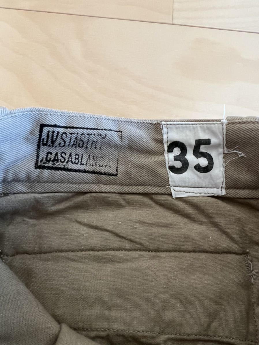 ヴィンテージ デッドストック フランス軍 M52 チノパン 35 www.pn