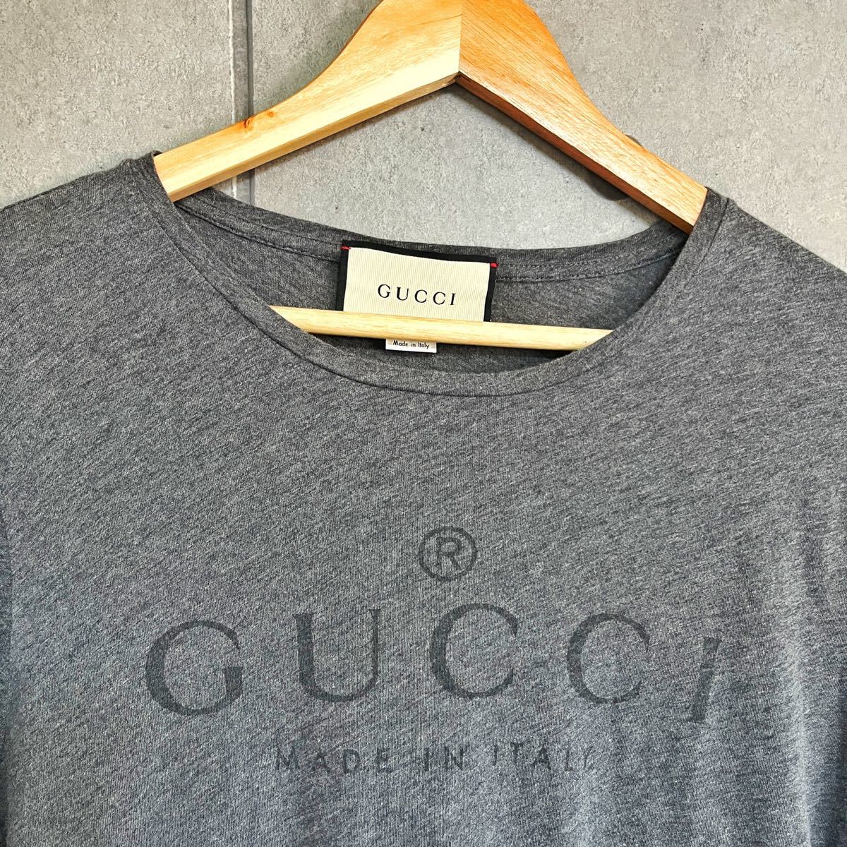 極美品 グッチ GUCCI 半袖 Tシャツ トップス ロゴ メンズ レディース