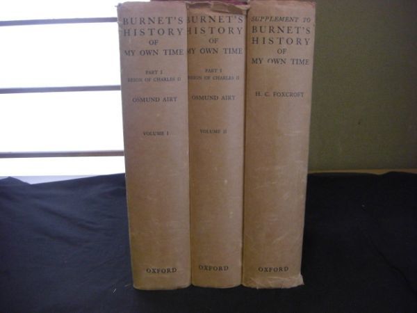 洋書 Burnet's history of my own time 3冊 OSMUND AIRY.M.A H3 jjpty.com