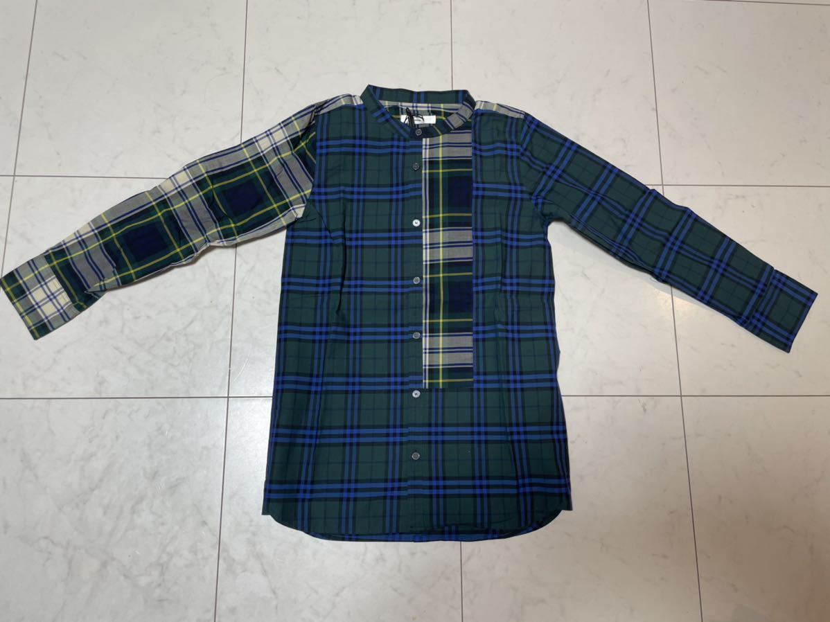 イギリス購入 バーバリー キッズ 長袖シャツ チェック柄 バイカラー
