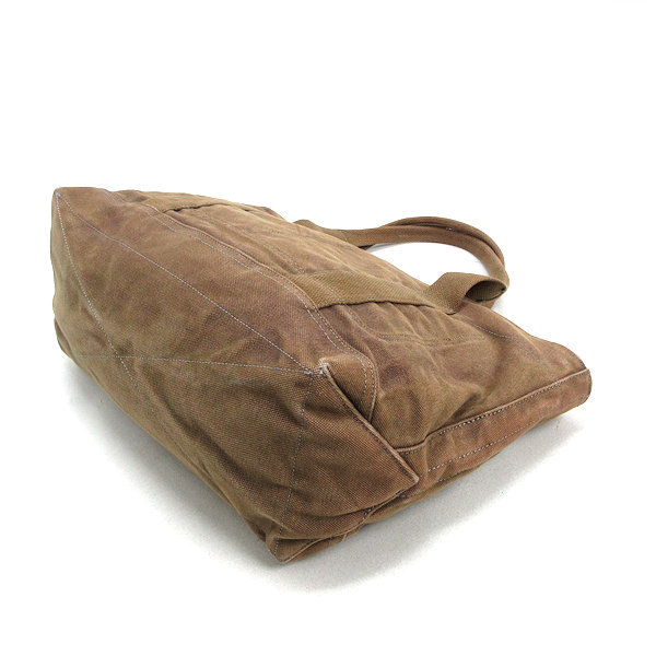 y■ラシット/RUSSET キャンバストートバッグBAG■茶/LADIES/MENS/20【中古】_画像3