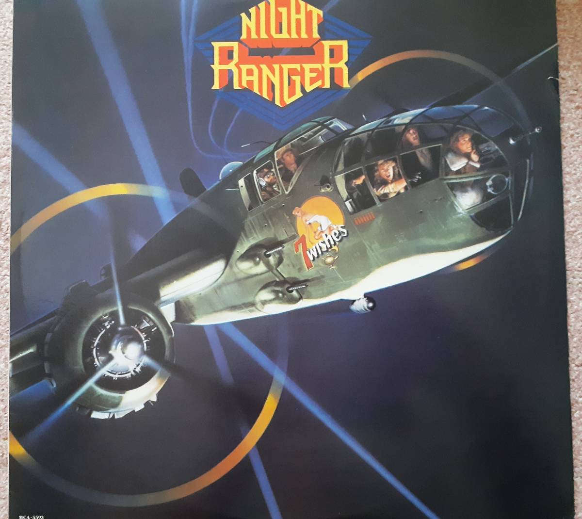 NIGHT RANGER　ナイト・レンジャー　7 Wishes　US盤 オリジナル LP レコード　：　MCAラベル_画像3