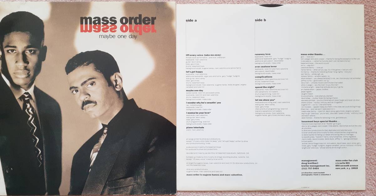 Mass Order　マス・オーダー　Maybe One Day 　ドイツ盤 オリジナル LP レコード　：　The Basement Boys_画像5
