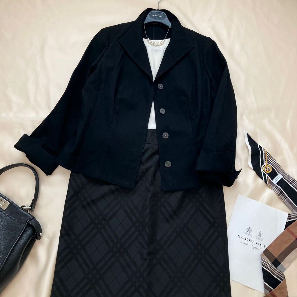 美品◇バーバリー BURBERRY 大きいサイズ 13号/44/XL-3L ストレッチ