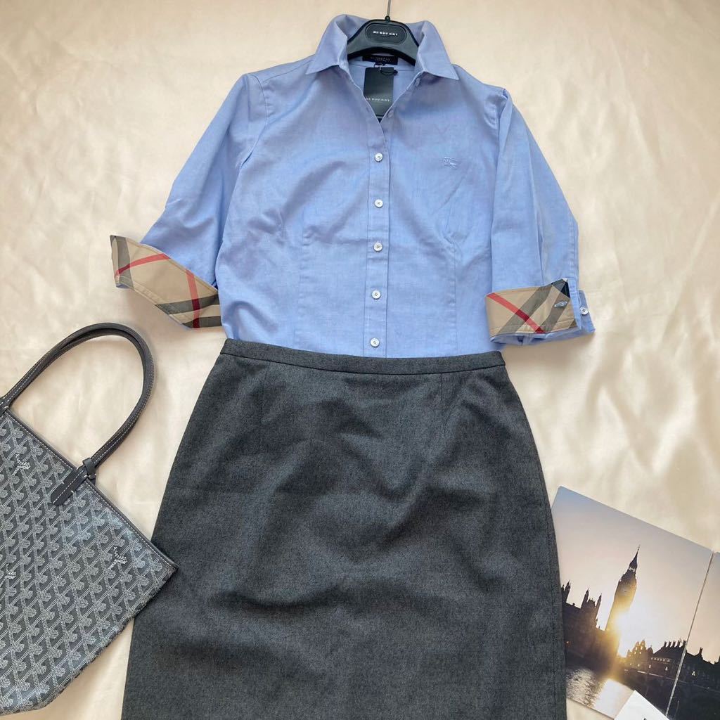大きいサイズ バーバリー BURBERRY 40 42/11号/L メガチェックコンビ