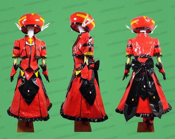 xd302 魔法少女リリカルなのはA's ヴィータ Vita エナメル製 コスプレ衣装