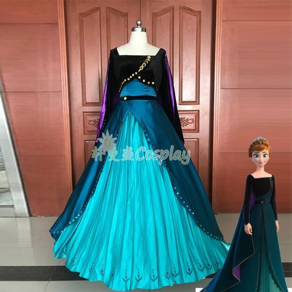 xd338ディズニー Frozen アナと雪の女王 アナ Anna プリンセス ワンピース ドレス ハロウィン コスプレ衣装