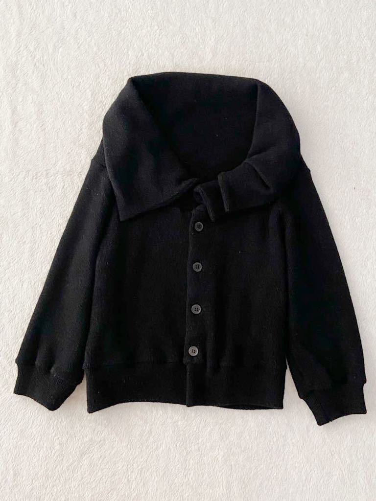 Yohji Yamamoto size3 ウールニットブルゾン ブラック 黒 カーディガン ヨウジヤマモト 秋冬 セーター