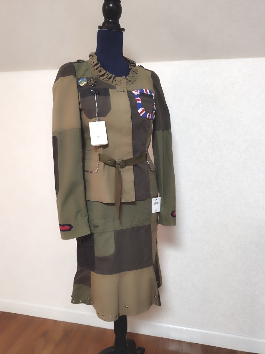 ITALY製《70%OFF☆新品》 ミラコレ出品作品【MOSCHINO】テキスタイルパターン ジャケット 1