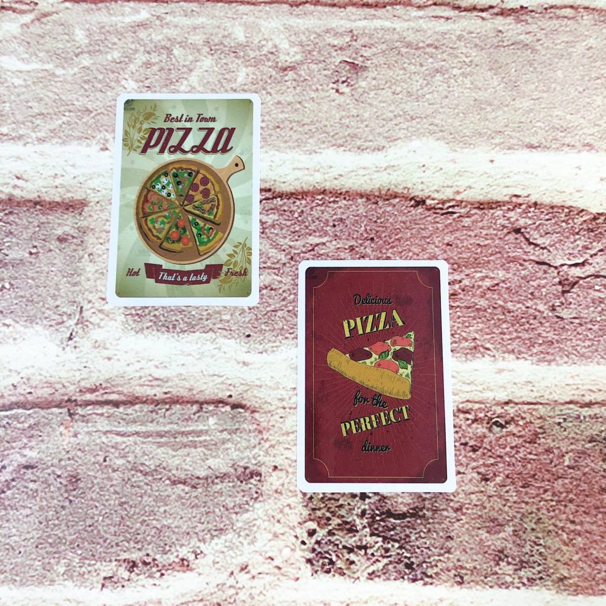 ピザ　Pizza　ピッツァ　ピッツェッタ　イタリアン　イタリア料理　レシピ　シール　ステッカー12枚YTA_画像4