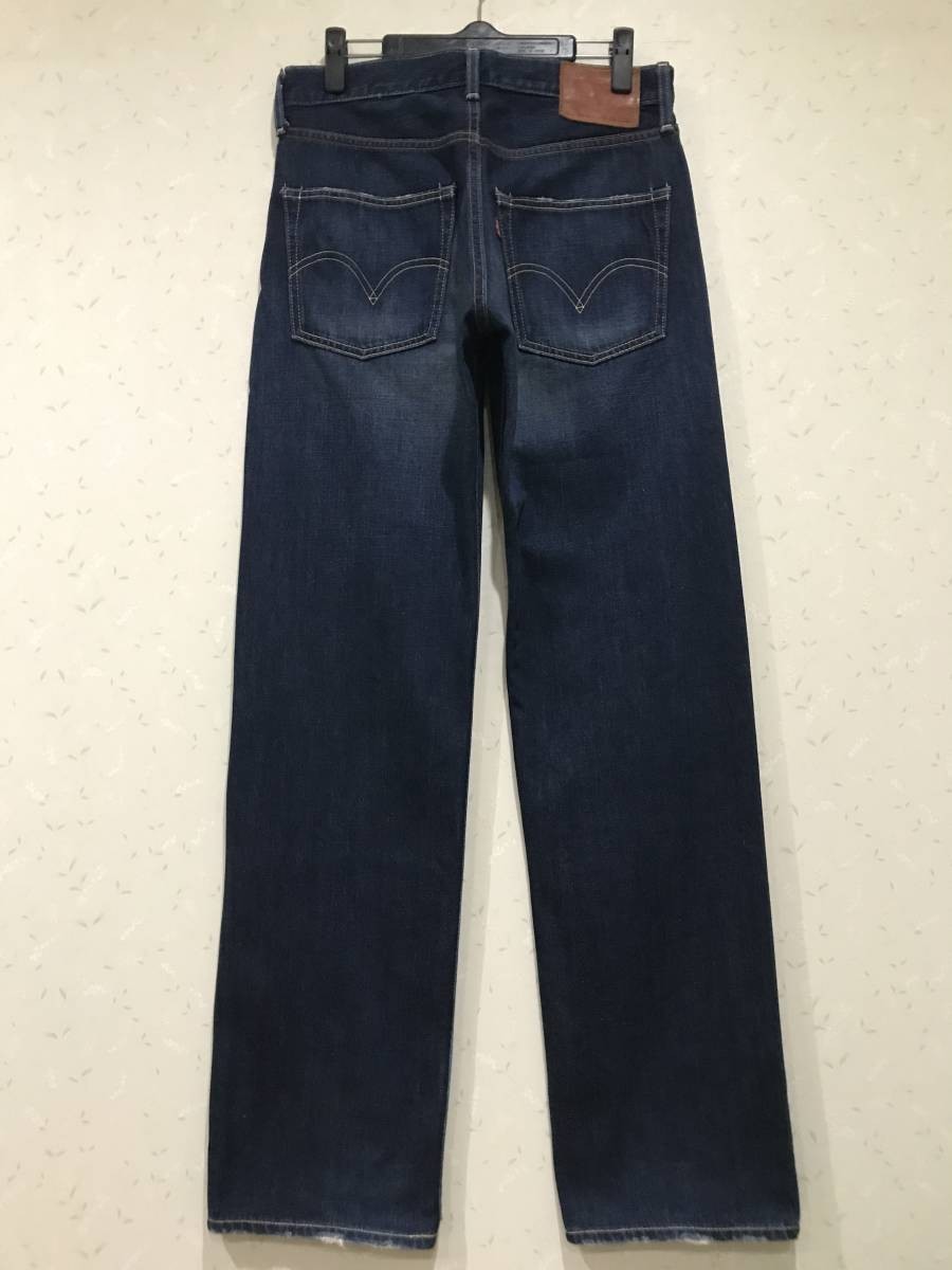 ※ LEVI'S リーバイス 505 V14刻印 汚れ加工 デニムパンツ 未裾直　濃紺　２９ 　　　　　　　　　　　BJBJ.D_画像1