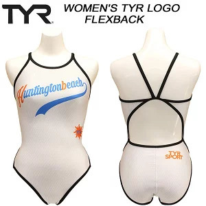 ティア TYR レディース 競泳水着 練習用 ワンピース FLEXBACK FLOGO-22Z WH