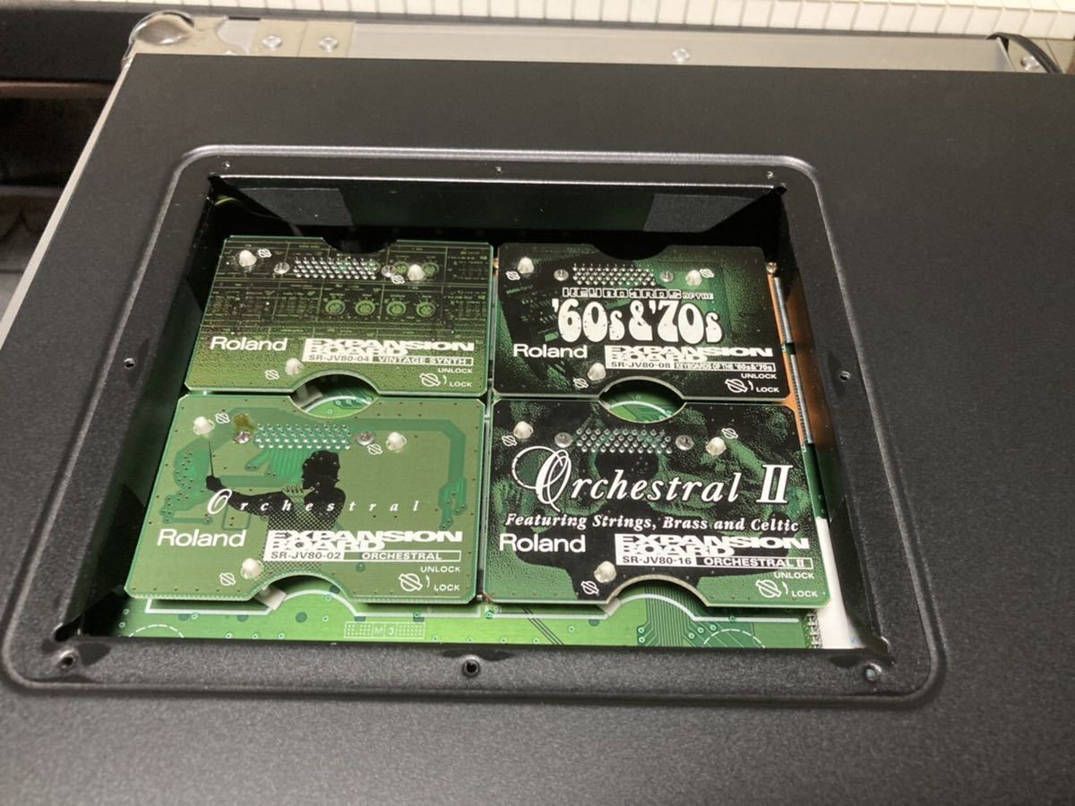 Roland JV-1080 +JV-2080 +EXPANSION BOARD 12枚 セット ローランド