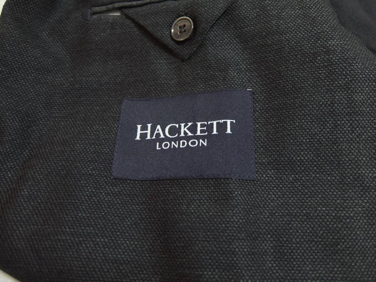 美品 HACKETT ハケット テーラードジャケット 深緑系 46R / 56R ブレザー グリーン 大きいサイズ ルーマニア製_画像7