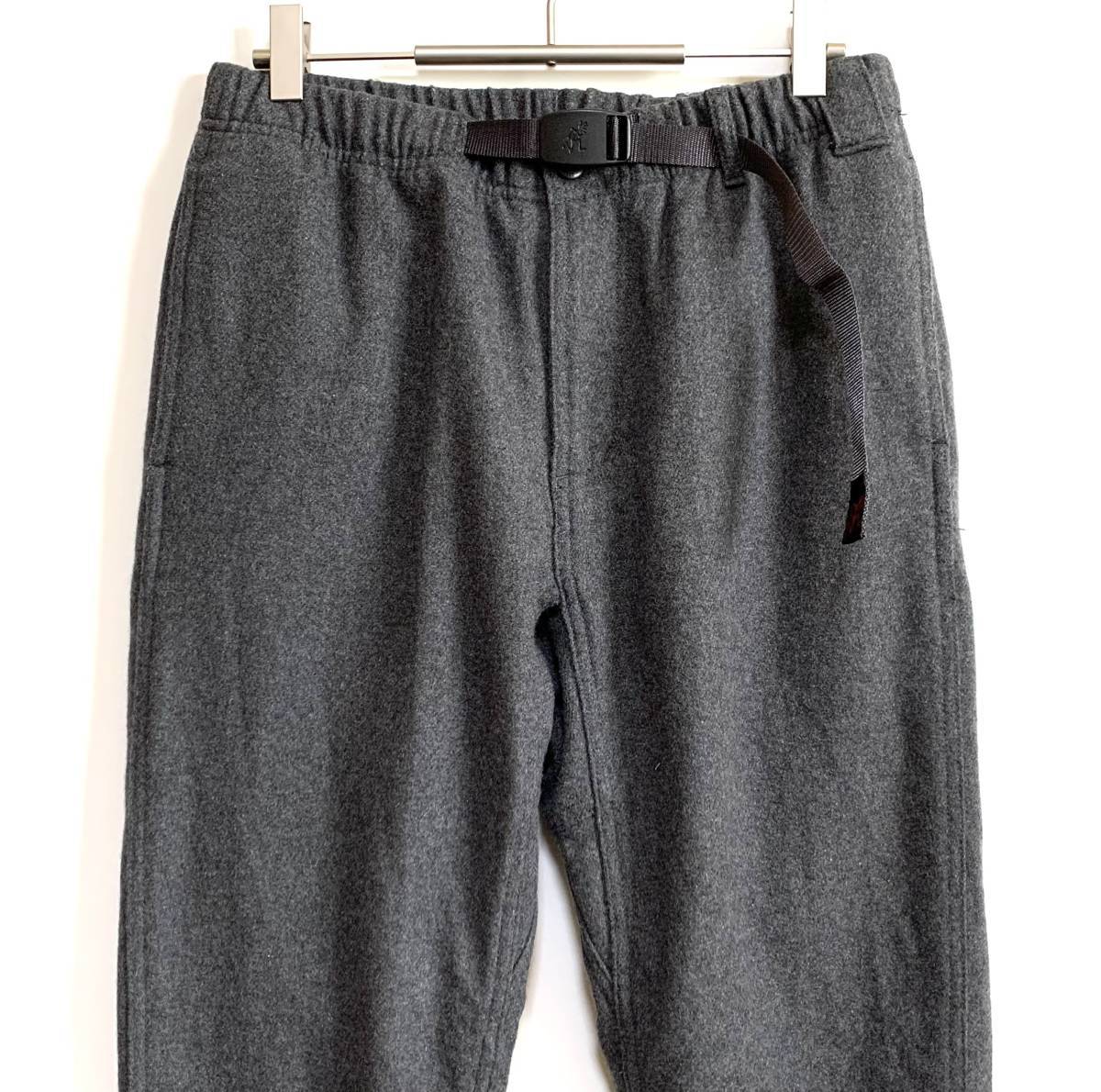 美品 NN-PANTS(M)チャコール BLEND WOOL GRAMICCI グラミチ メンズ