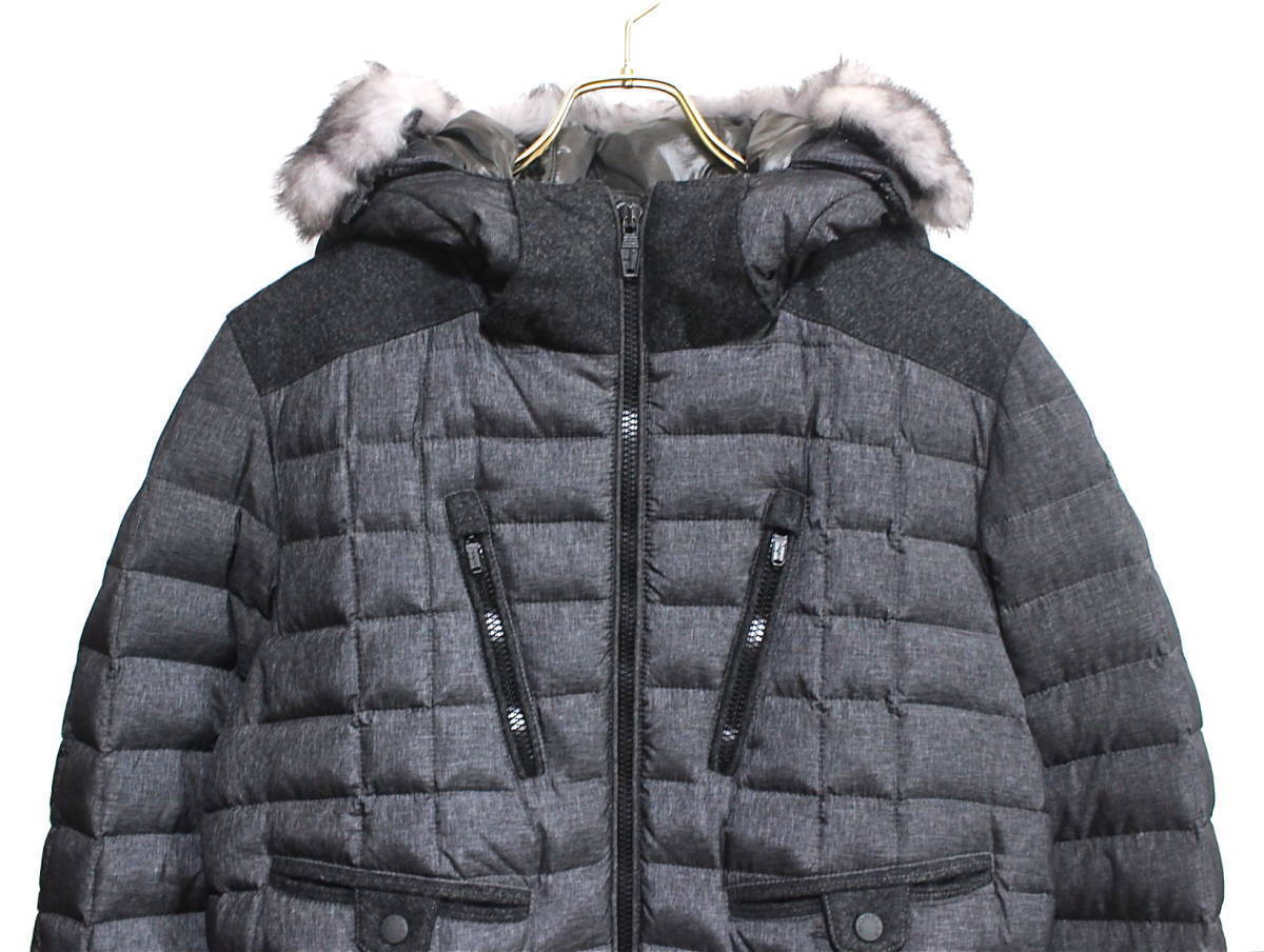 【美品】MONCLER W CATOBLEP（2）モンクレールW ホワイトマウンテニアリング ダウン ファー ジャケット_画像2