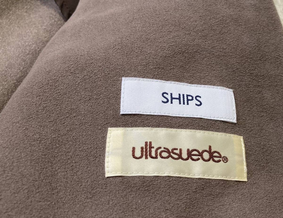SHIPS シップス「ultrasuede ウルトラスエード」2B ジャケット Sサイズ
