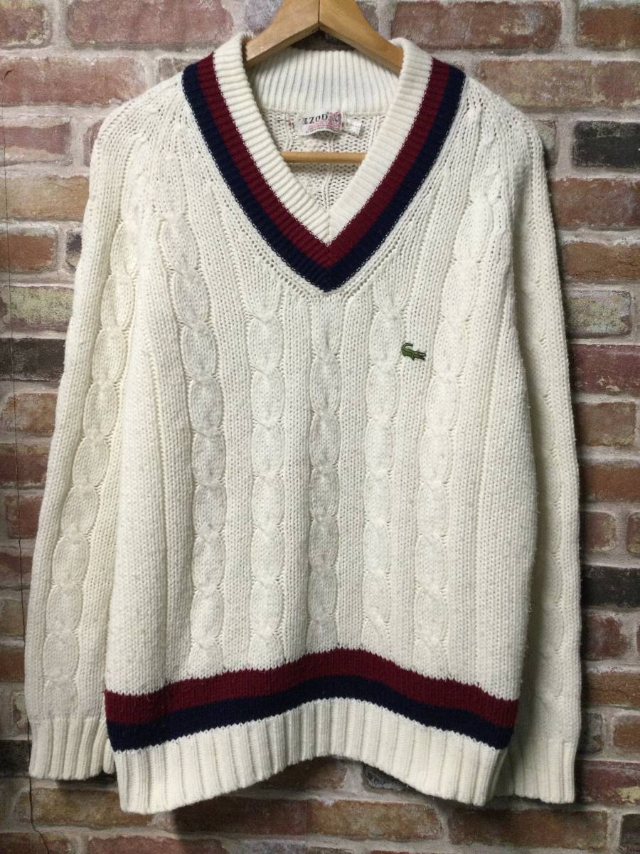 超安い品質 Lサイズ D2802 70s 古着 ニット セーター LACOSTE IZOD 糸巻タグ ラコステ アイゾット セーター 超安い品質 Lサイズ D2802 70s 古着 ニット セーター LACOSTE IZOD 糸巻タグ ラコステ アイゾット セーター