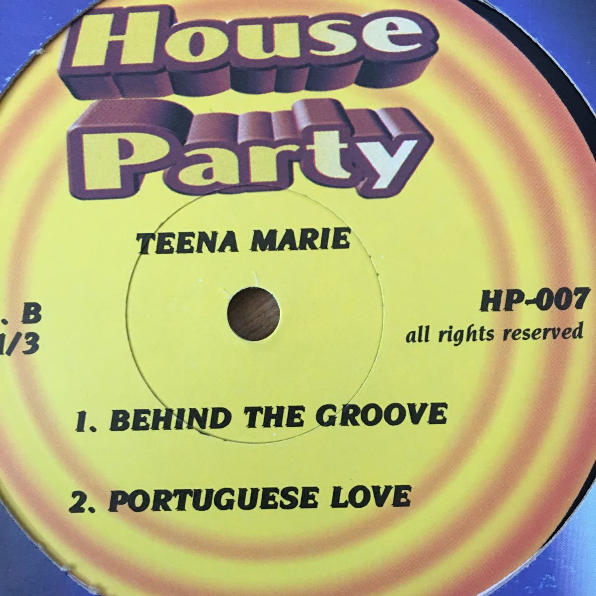 12’ Teena Marie-Behind the groove/Square bizの画像2