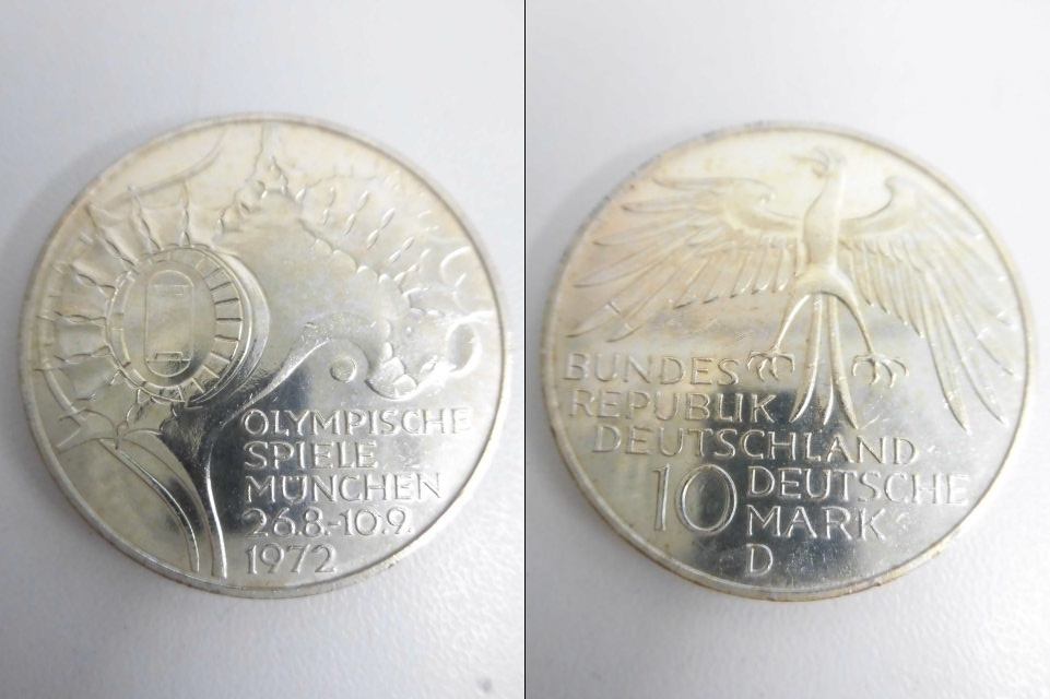 ドイツ 10マルク 銀貨 まとめて 5枚セット ミュンヘンオリンピック 