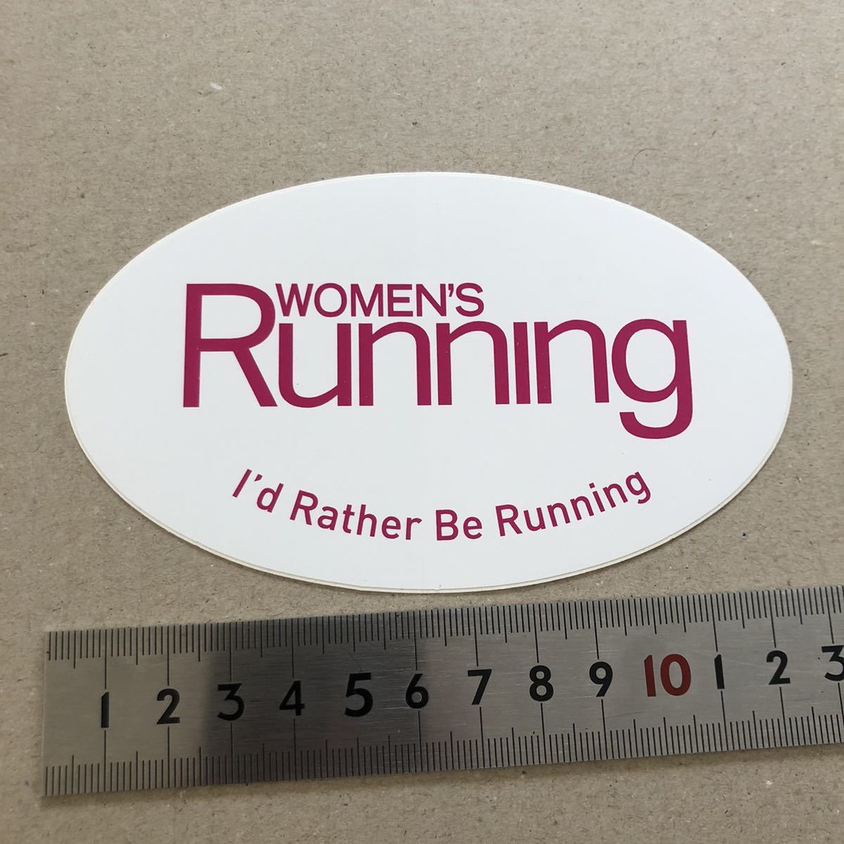 送料無料 ★即決 Running women's ステッカー ★ ランニング wh_画像1