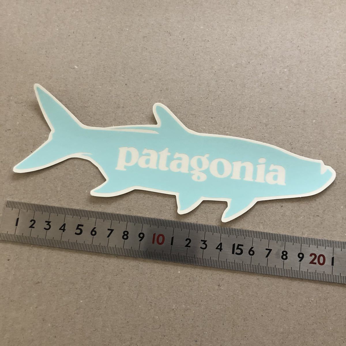  free shipping * prompt decision Patagonia sticker * Patagonia trout Fish blue