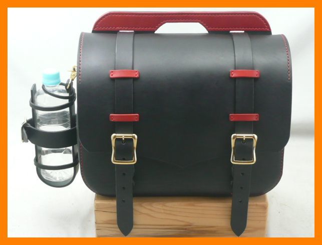 新品○サドルバッグ○サイドバッグ○ブラックレッド○ゴールド