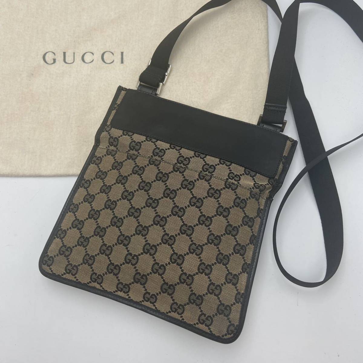 1円《人気品》グッチ GUCCI ショルダーバッグ サコッシュ GG柄