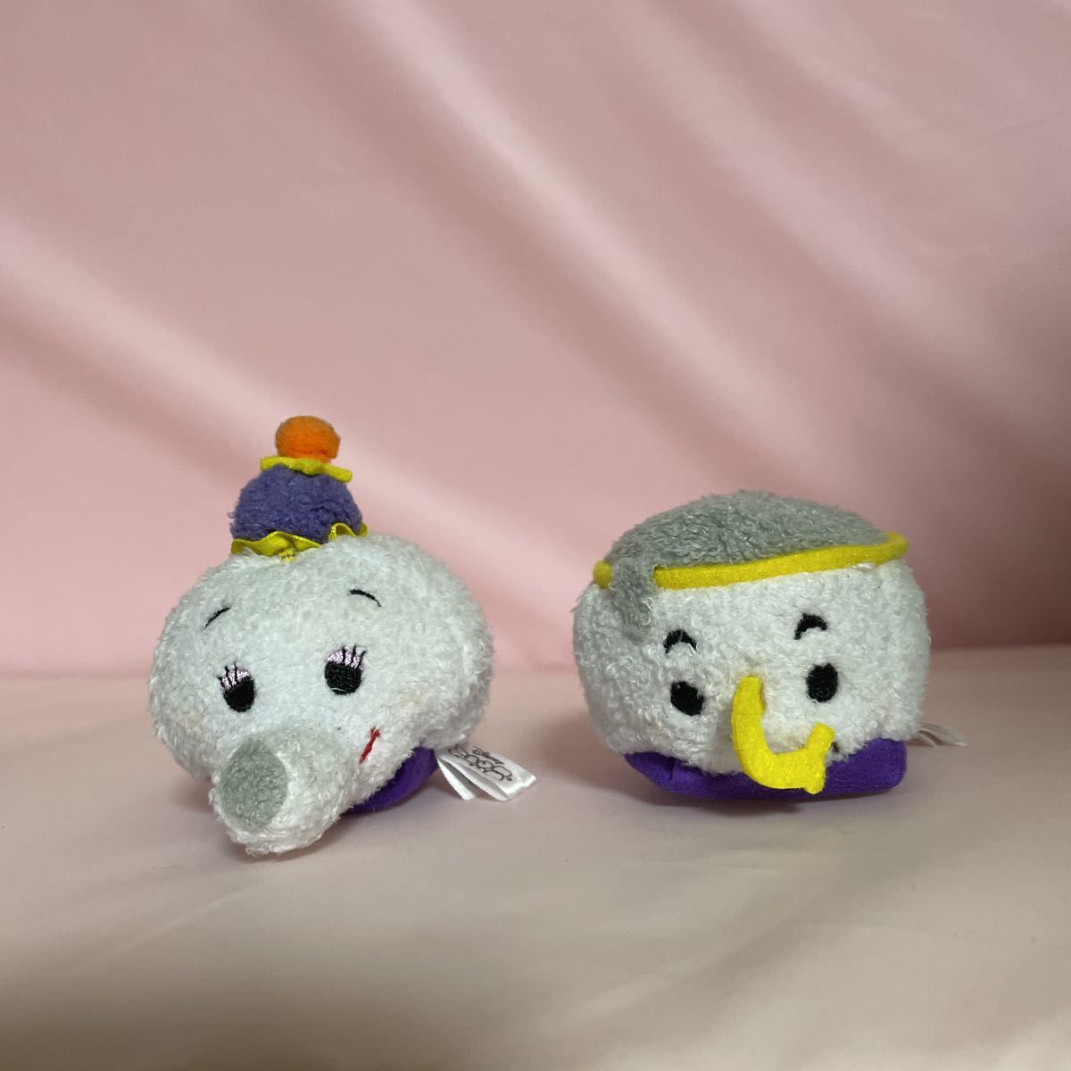 ディズニーツムツム ポット夫人・チップ　美女と野獣　ぬいぐるみ ミニ (S) disney TSUM ディズニーストア　DS_画像1