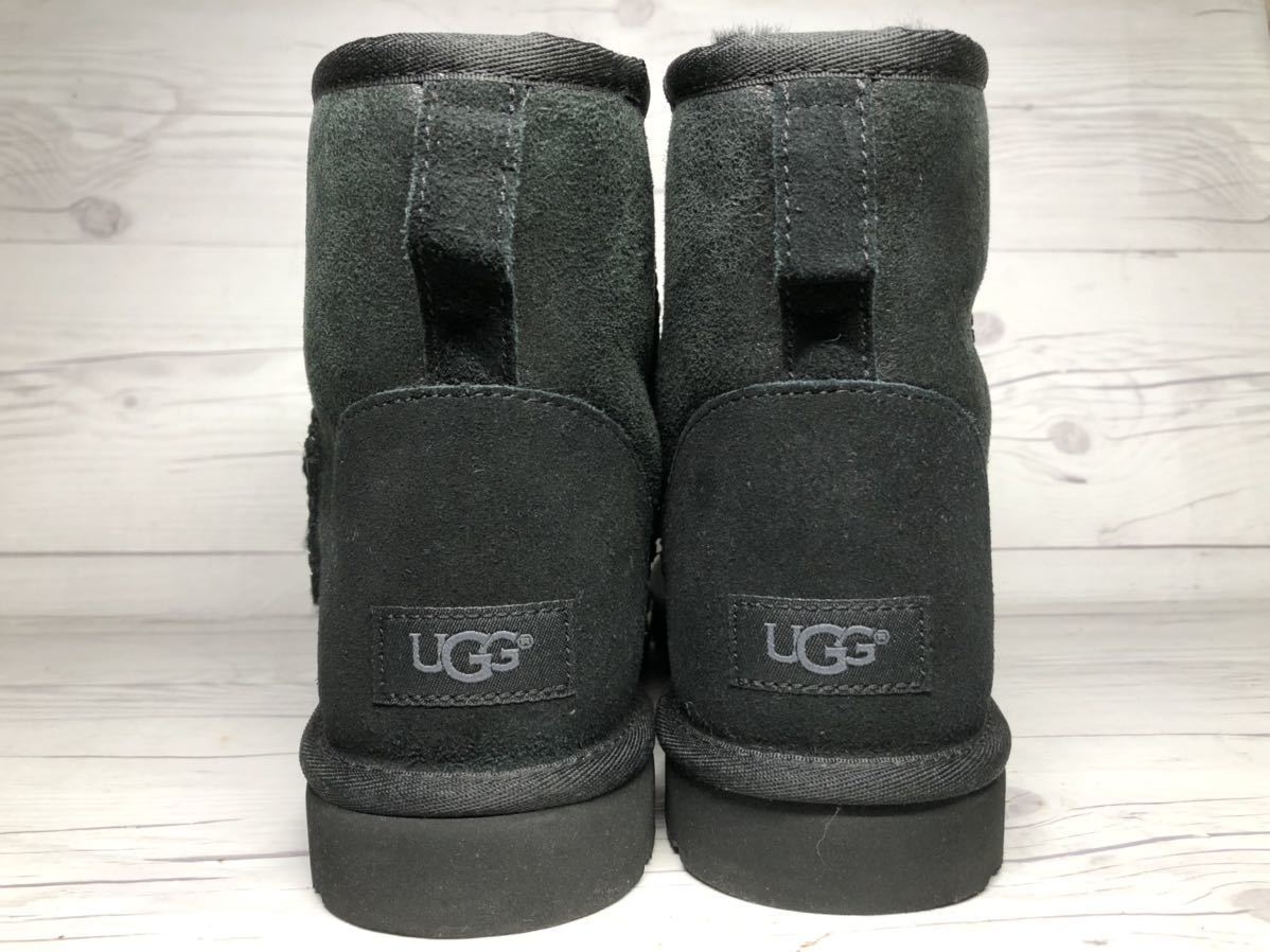 【即決】★新品箱付★ UGG メンズ 28cm アグ ブーツ シューズ 黒 ブラック ムートン 1007307 CLASSIC MINI