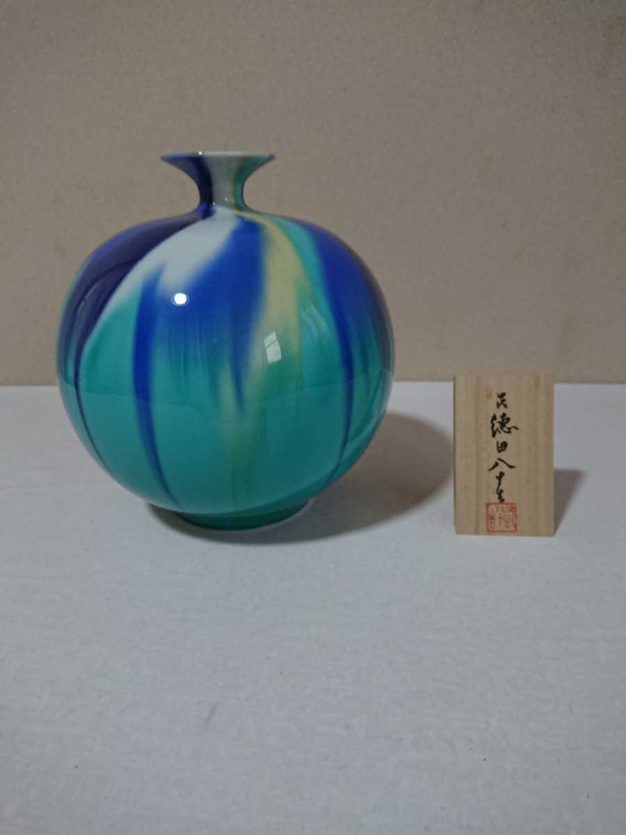 九谷焼/四代目/徳田八十吉/壺/花器 bckediri.beacukai.go.id